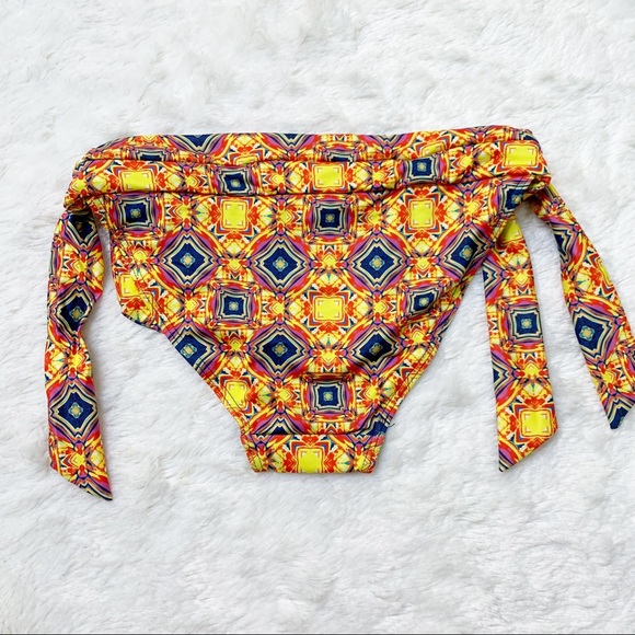 Koral Swim Geo Pattern Side Tie Bikini Bottoms - Picture 2 of 6